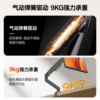 联想(Lenovo)显示器支架 桌面升降单屏支架臂  旋转承重电脑架 屏幕支架 居家办公电脑支架A64