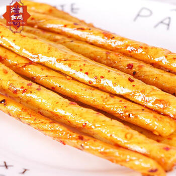 牛板筋泡椒臭干子麻辣零食辣条 休闲零食 根根香100g * 18
