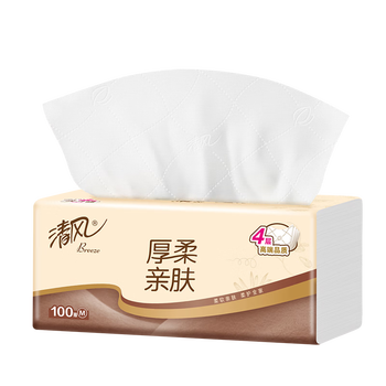 清风抽纸 原木纯品 4层90抽*24包 卫生纸亲肤无刺激 餐巾纸 整箱随机 清风抽纸 原木纯品 4层90抽*24包 卫生纸亲肤无刺激 餐巾纸 整箱随机