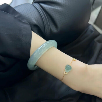 蓝水飘花翡翠手镯品牌及商品- 京东