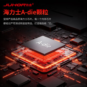 JUHOR玖合 32GB(16GBx2)套装 DDR5 6000 台式机内存条  海力士A-die颗粒 CL28 异刃RGB灯条