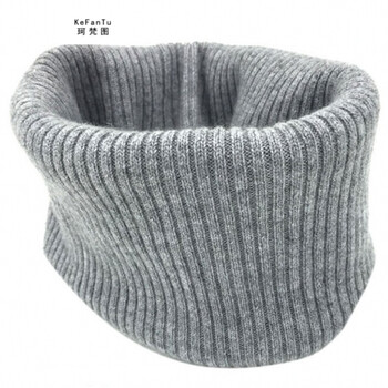 黑色领圈秋冬季仿羊毛仿羊绒高领假领子围脖套头护颈男女针织毛线围巾