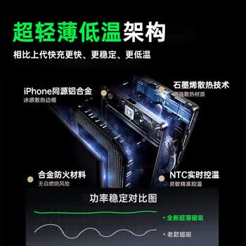 睿量(REMAX)【9mm冰感合金MagSafe超薄外接电源】3C认证磁吸无线充电宝PD20W适用苹果iPhone手机可上飞机 睿量(REMAX)【9mm冰感合金MagSafe超薄外接电源】3C认证磁吸无线充电宝PD20W适用苹果iPhone手机可上飞机