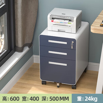 奈高（NAIGAO）文件柜钢制铁皮柜矮柜办公柜抽屉柜钢制铁皮柜档案柜边柜