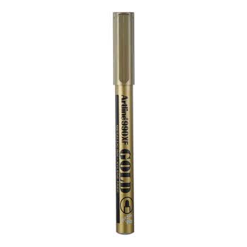 旗牌（Shachihata）Artline 金银速干防水不褪色碑文补漆笔 签字笔 记号笔 涂鸦笔 油漆笔圆头1.2mm金EK-990