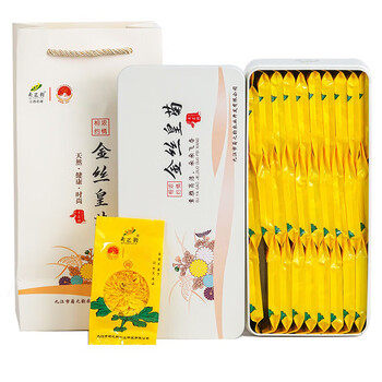 菊芝韵花草茶叶茗茶 0添加 一朵一杯 金丝皇菊30朵27g