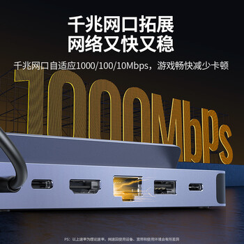 绿联适用steamdeck/oled/ROG扩展坞xboxallyx掌机拓展坞LegionGo手机/平板扩展坞游戏底座4K投屏网口