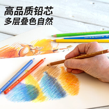 辉柏嘉（Faber-castell）绿盒油性彩铅36色专业手绘艺术家大师级绘画绿铁盒套装110036美术节日开学礼物【梵高认证】画画笔