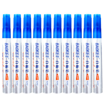 宝克(BAOKE)MP320 办公会议教学白板笔可擦易擦 蓝色10支/盒 宝克(BAOKE)MP320 办公会议教学白板笔可擦易擦 蓝色10支/盒