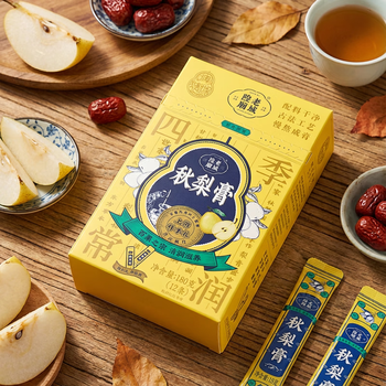豫园老城隍庙180克原味秋梨膏(12条装) 0添加剂红枣冲饮雪梨膏上海