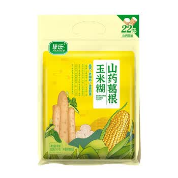 捷氏低脂高钙山药葛根玉米糊600g无蔗糖玉米羹粗粮暖胃早餐冲饮代餐粉