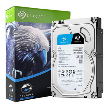 希捷（SEAGATE）监控硬盘 4TB 256MB SATA CMR垂直 机械硬盘 视频储存 数据恢复服务 希捷酷鹰 3.5英寸ST4000VX015