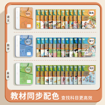 恩米L型科目分类袋文件袋/作业网纱透明拉链式小学生学科袋手提书袋作业补习袋试卷收纳袋开学必备用品