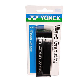 尤尼克斯（YONEX）羽毛球手胶防滑吸汗带粘性龙骨柄皮AC-104EX-007黑色