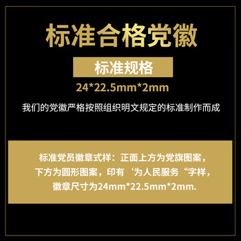 易利丰（elifo）不褪色国家标准党徽胸章别针党员徽章党徽强磁加厚党徽磁吸党徽别针党徽最新版2026强磁吸党徽磁扣