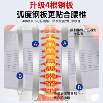 乐璟医用护腰带腰间盘突出腰椎肌劳损腰托术后加宽钢板支撑专用