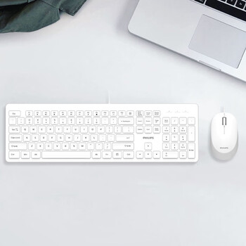 飞利浦(PHILIPS)SPT6208有线键鼠套装多设备连接台式电脑笔记本USB接口键盘鼠标套装商务办公企业采购 白色 飞利浦(PHILIPS)SPT6208有线键鼠套装多设备连接台式电脑笔记本USB接口键盘鼠标套装商务办公企业采购 白色