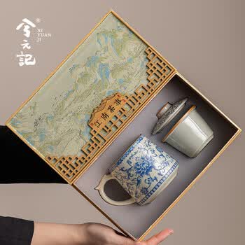 缠枝莲青花瓷茶杯品牌及商品- 京东