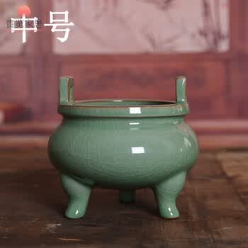 哥窑三足香炉价格报价行情- 京东