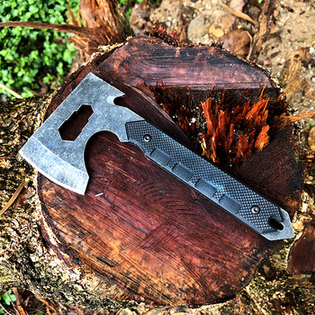 开山野外生存防身小手斧 户外多功能劈斧头刀 战术工兵斧子