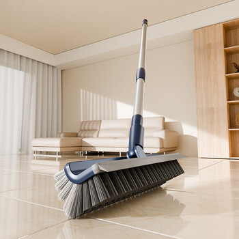 锡洁地刷厕所刷卫生间缝隙刷长柄地板刷浴室瓷清洁刷硬毛刮水洗地刷子