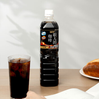悠诗诗(UCC)无糖即饮黑咖啡900ml*6瓶0脂冰美式苦咖啡液大瓶装