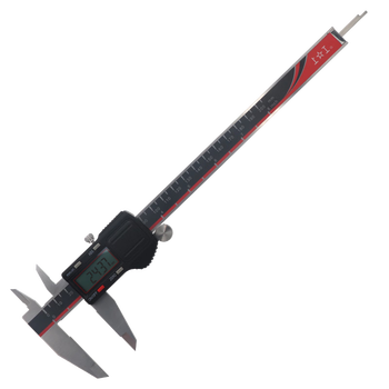 上工 电子数显卡尺0-200mm 分度值0.01 四按键游标卡尺 不锈钢 高精度 方杆