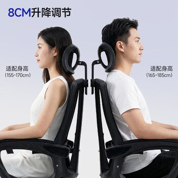 奈高（NAIGAO）人体工学椅电脑椅家用电竞椅办公椅升降办公椅可躺逍遥转椅+搁脚