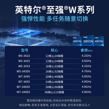 戴尔（DELL）Precision T7960 塔式工作站模拟仿真医疗成像主机 至强W5-3423/64G内存/2*1TB固态/2*Pro4000 24G