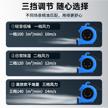 Supercloud(舒蔻) 吹地机家用智能定时地面吹干机小型厕所吹风机 风速14M/S