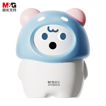 晨光（M&G）削笔机卡通卷笔刀学生转笔刀半自动削笔器削铅笔刀颜色随机APS906V9单个装