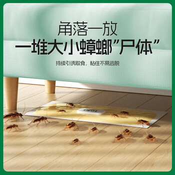 绿叶蟑螂粘板捕蟑螂屋10片/盒新配方引诱剂2130ZZ
