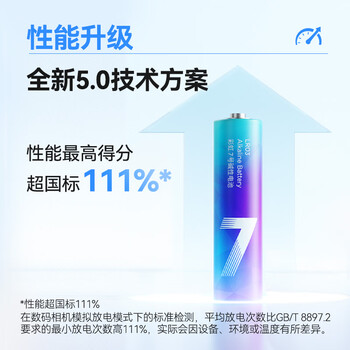 京东京造 7号电池40节彩虹装 七号电池碱性超性能无铅无汞 适用血压计/血糖仪/指纹锁/遥控器/儿童玩具