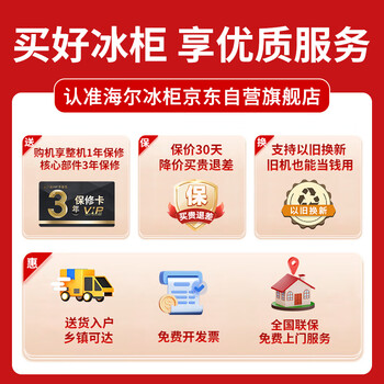 海尔（Haier）宝蓝100升单温冰柜家用小型零下-35度超低温无需频繁除霜全冷冻/冷藏冰箱BC/BD-100GHPCJZ