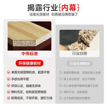 中伟（ZHONGWEI）老板桌现代简约总裁桌办公桌板式大班台经理桌主管桌1800*800*750