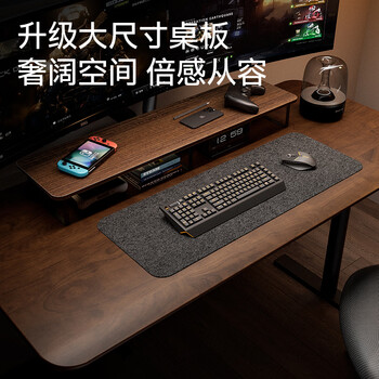 Brateck北弧双电机电动升降桌台式电脑桌办公桌学习桌电竞桌家用书桌子M1