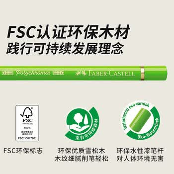 辉柏嘉（Faber-castell）绿盒油性彩铅36色专业手绘艺术家大师级绘画绿铁盒套装110036美术节日开学礼物【梵高认证】画画笔