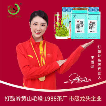 打鼓岭茶叶绿茶 正宗黄山毛峰200克春茶新茶（送礼袋）年货礼盒送人