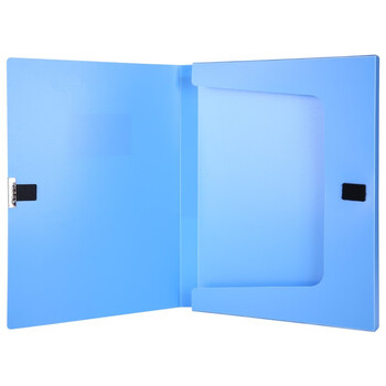 晨光（M&G）A4档案盒经济型塑料耐用粘扣文件盒资料盒背宽55mmADM95289B2深蓝色1个装