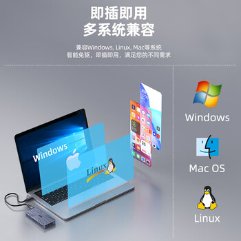 优越者40Gbps硬盘盒USB4.0高速M.2 NVMe固态移动硬盘盒兼容雷电5/4/3适用 Macmini 笔记本台式机扩展SSD