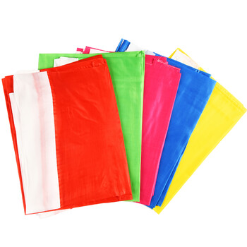 递乐 70*110cm大号刀旗活动彩旗摇旗红黄蓝绿5色旗帜 10面/包 5321 递乐 70*110cm大号刀旗活动彩旗摇旗红黄蓝绿5色旗帜 10面/包 5321