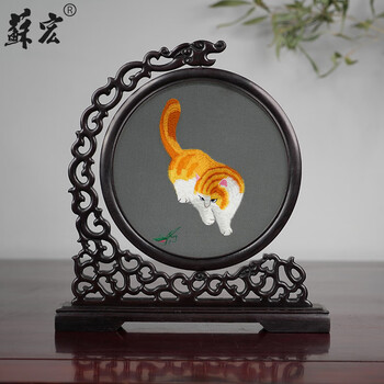 中國美術 七宝焼 景泰蓝 猫 蝶々 蘇繡 雙面繡 中國美術 七宝焼 景泰蓝 猫 蝶々 蘇繡 雙面繡 中國美術 七宝焼 景泰蓝