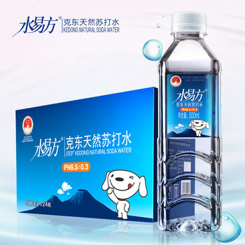 水易方（SYF）克东天然苏打水 弱碱性水 饮用水  500ml*24瓶 联名款