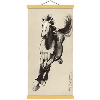 徐悲鸿水墨八骏图品牌及商品- 京东