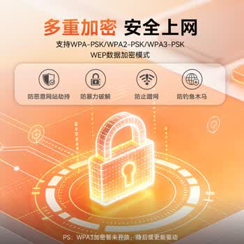 Tenda腾达 usb无线网卡wifi6 智能免驱无限 无线网卡台式机专用 wifi接收器 高增益天线 无线wifi发射