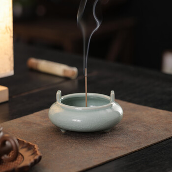 三足双耳熏香炉- 京东