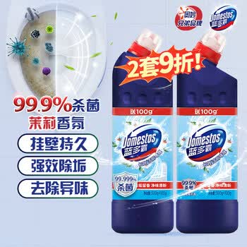 蓝多霸长效洁厕啫喱 洁厕灵 马桶清洁剂 淡雅茉莉香 600g×2