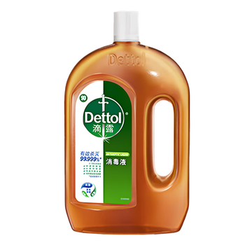 滴露（Dettol）消毒液1.8L 灭活甲流H3N2 杀菌除螨 家居宠物地板衣物除菌液