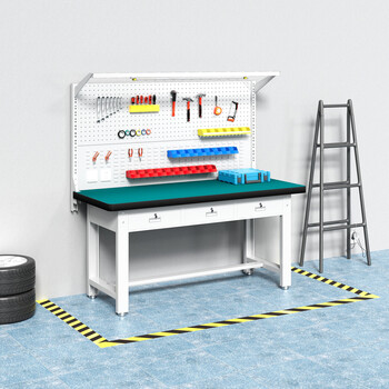 秦筑防静电工作台实验桌工厂重型钳工装配台检验桌 1.8米平三抽双挂板 秦筑防静电工作台实验桌工厂重型钳工装配台检验桌 1.8米平三抽双挂板