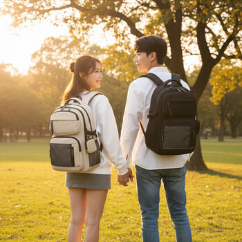 京东京造 巨能装PRO 学生书包双肩背包大容量初高中大学生护脊17寸电脑包